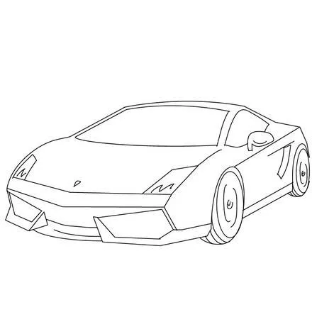 Dibujos para colorear COCHES DE CARRERA, coche de carrera para ...