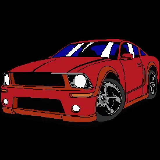 Dibujos para colorear coches de carreras: Ford Mustang - Dibujos ...