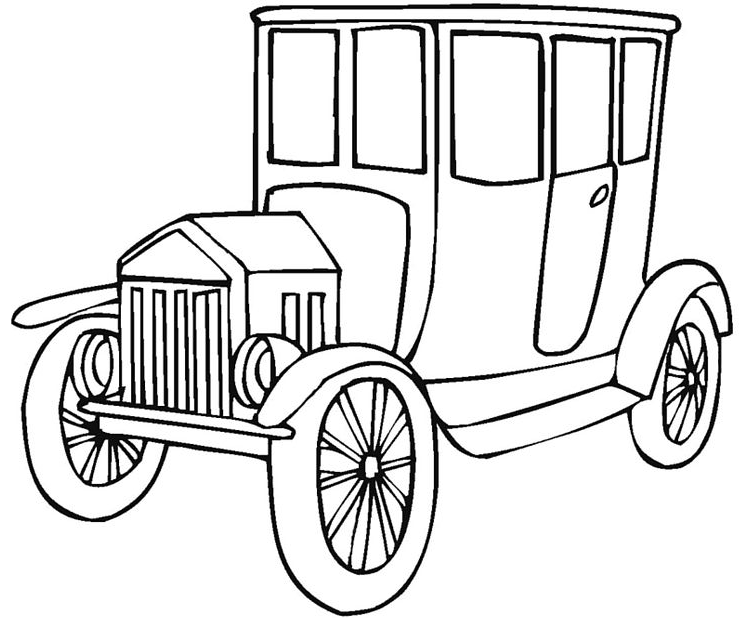 Dibujos para colorear de Coches de época, coches antiguos ... Dibujos para colorear de Coches de época, coches antiguos ...
