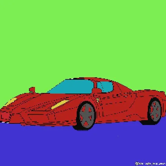 Dibujos para colorear de coches: un Ferrari Enzo - Dibujos de ...