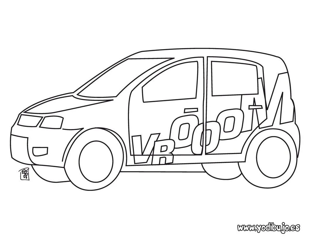 Dibujos para colorear COCHES TUNING - 4 dibujos de coches para pintar Dibujos para colorear COCHES TUNING - 4 dibujos de coches para pintar