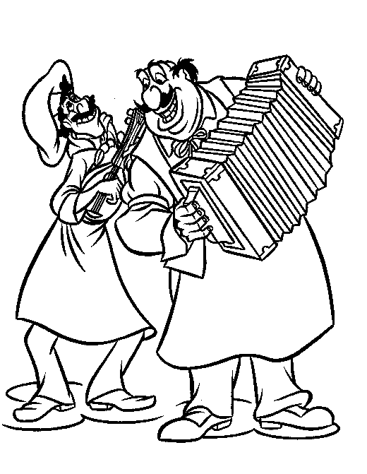 dibujos y colorear: colorear cocineros musicos dibujos y colorear: colorear cocineros musicos