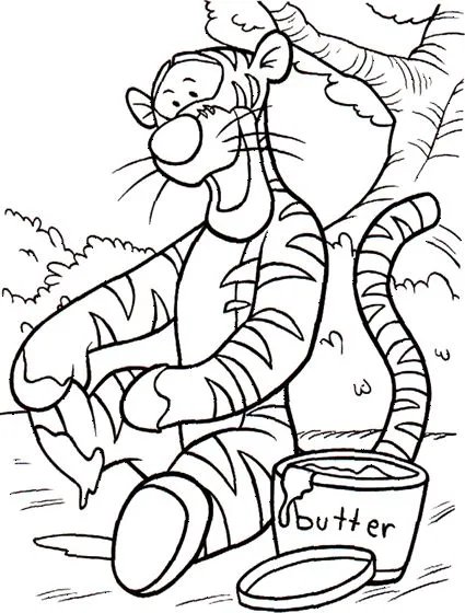 Dibujos Para Colorear: Colorear Tigger Winnie The Pooh