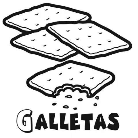 Imprimir dibujos para colorear : Galletas