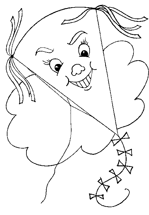 Dibujos para colorear de Cometas, pandorga, papalote, barrilete ...