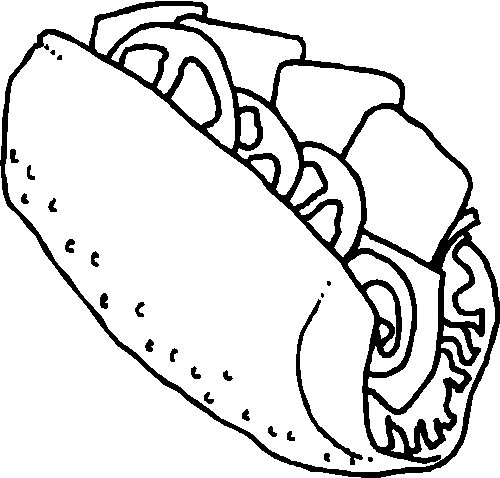 Dibujos de comidas rapidas para colorear - Imagui