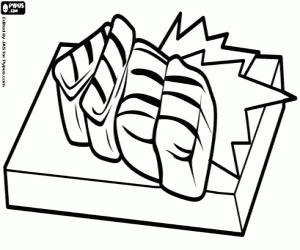 Dibujos para colorear de Comida japonesa, dibujos de Comida ...