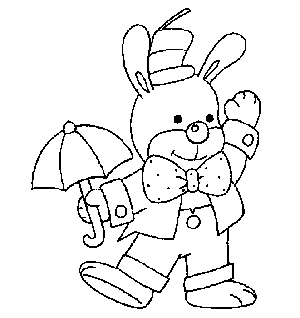 Dibujos para colorear de conejos
