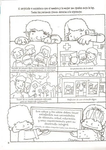 Dibujos para colorear constitución Mexicana | Colorear