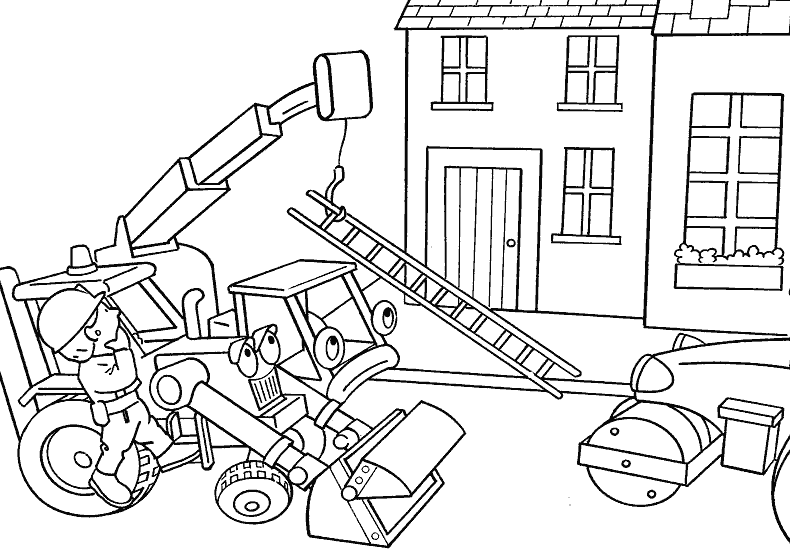 Dibujos para colorear de Construccion, obreros, paletas ... Dibujos para colorear de Construccion, obreros, paletas ...