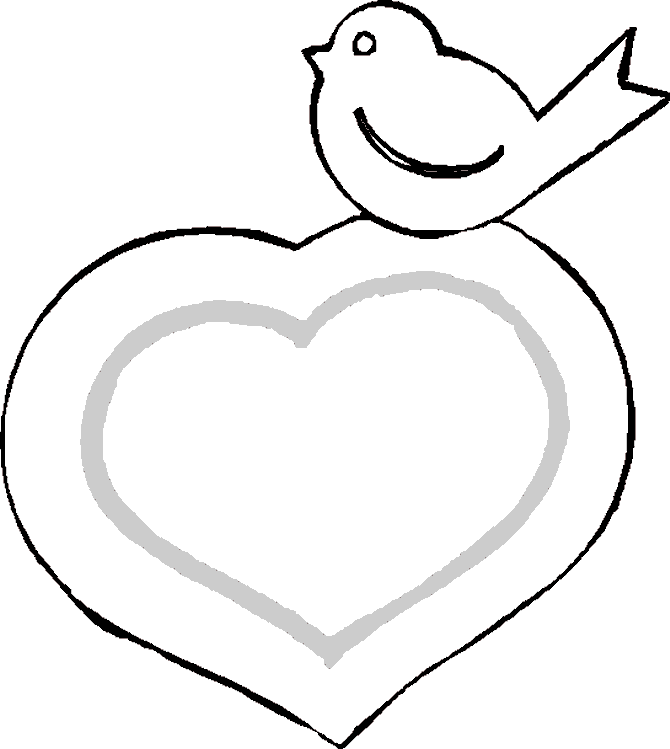 Dibujos para colorear de Corazones, Plantillas para colorear de ...