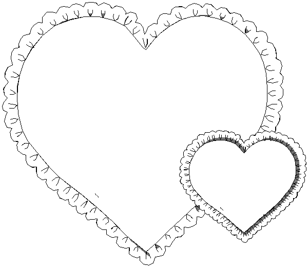 Dibujos para colorear de Corazones, Plantillas para colorear de ...