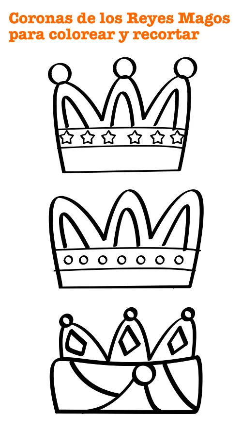 Dibujos para Colorear: Corona Reyes Magos para colorear Dibujos para Colorear: Corona Reyes Magos para colorear