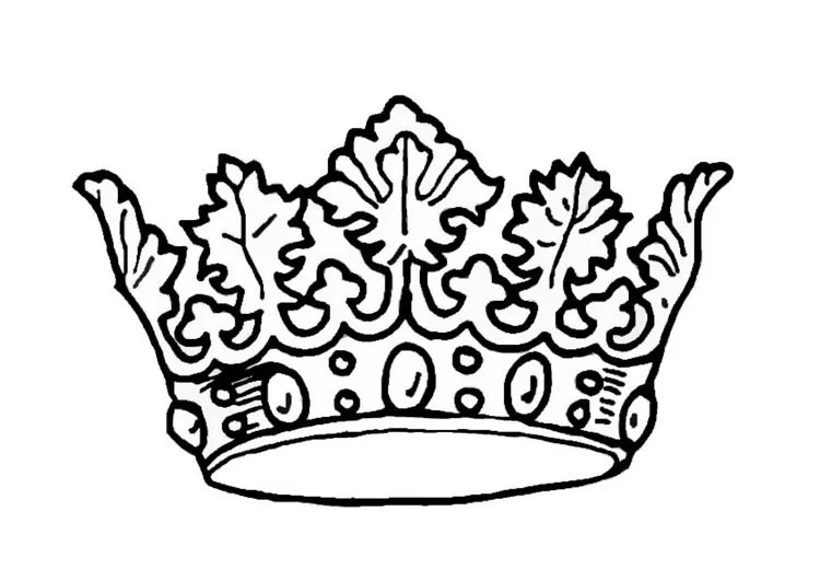 Dibujos de coronas para colorear - Imagui