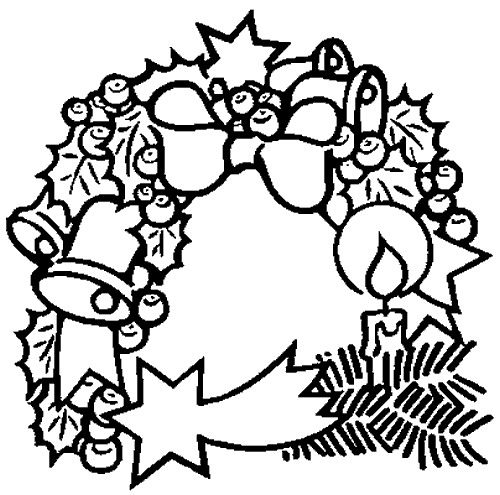 Dibujos para colorear de Coronas de navidad, coronas de Adviento ... Dibujos para colorear de Coronas de navidad, coronas de Adviento ...