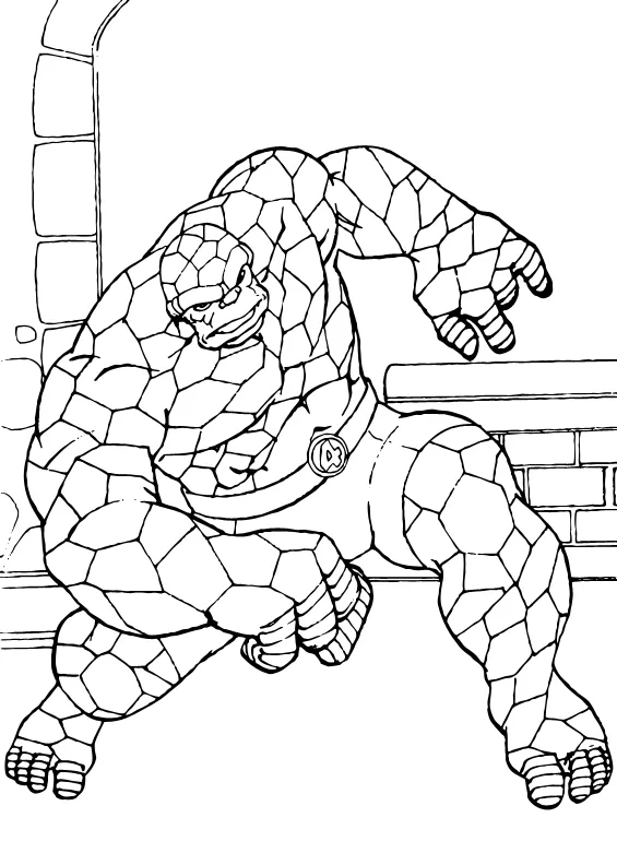 Dibujos para colorear LA COSA, The Thing para imprimir