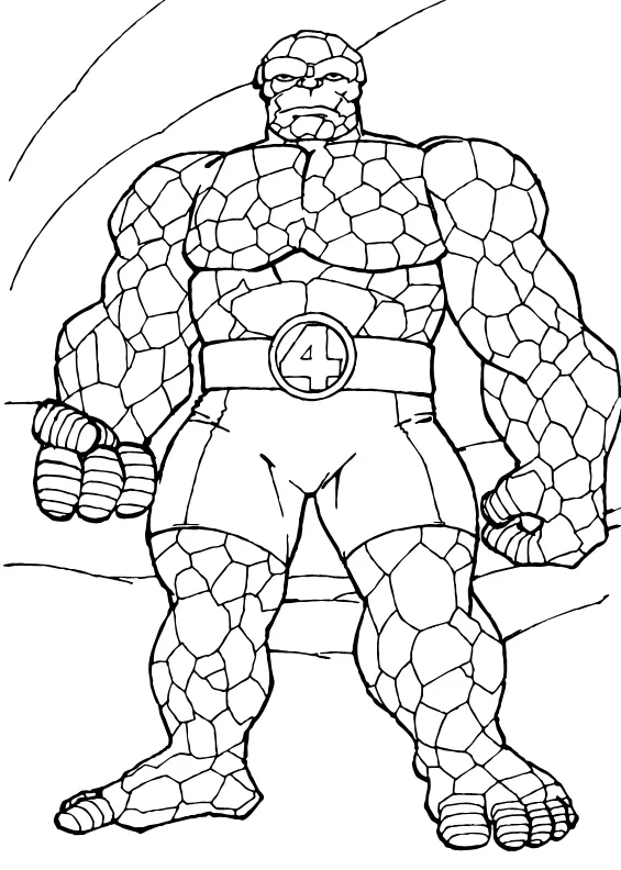 Dibujos para colorear LA COSA, La Cosa para imprimir Dibujos para colorear LA COSA, La Cosa para imprimir
