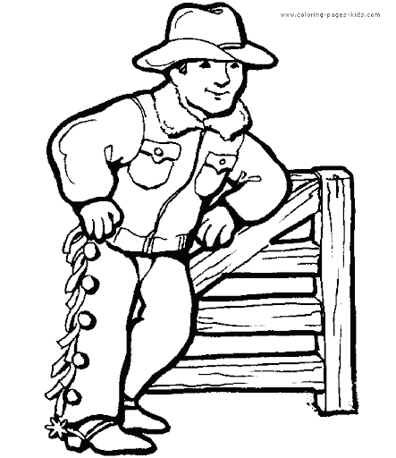 of vaqueros Colouring Pages
