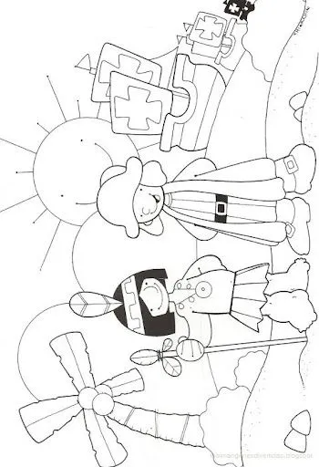 Dibujos para colorear Cristóbal Colón y las carabelas | Colorear Dibujos para colorear Cristóbal Colón y las carabelas | Colorear