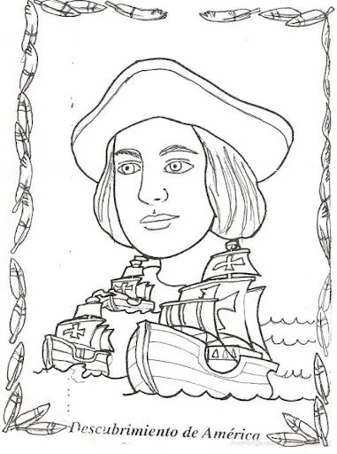 Dibujos para colorear Cristóbal Colón y las carabelas | Colorear Dibujos para colorear Cristóbal Colón y las carabelas | Colorear