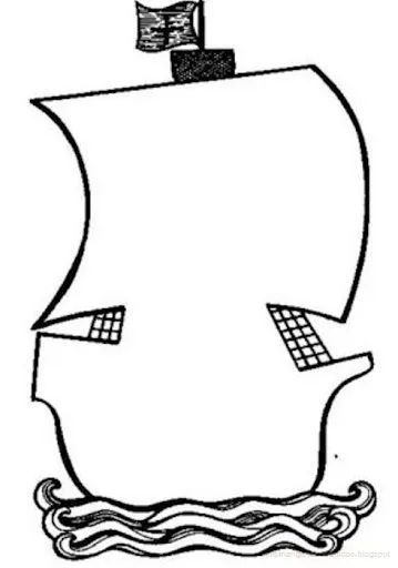 Dibujos para colorear Cristóbal Colón y las carabelas | Colorear Dibujos para colorear Cristóbal Colón y las carabelas | Colorear