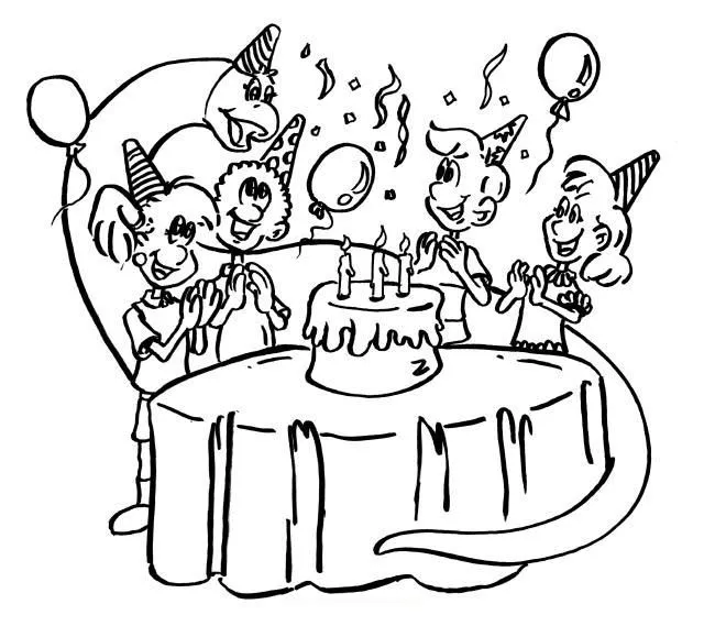 Dibujos para colorear de Cumpleaños, aniversarios, Plantillas para ... Dibujos para colorear de Cumpleaños, aniversarios, Plantillas para ...
