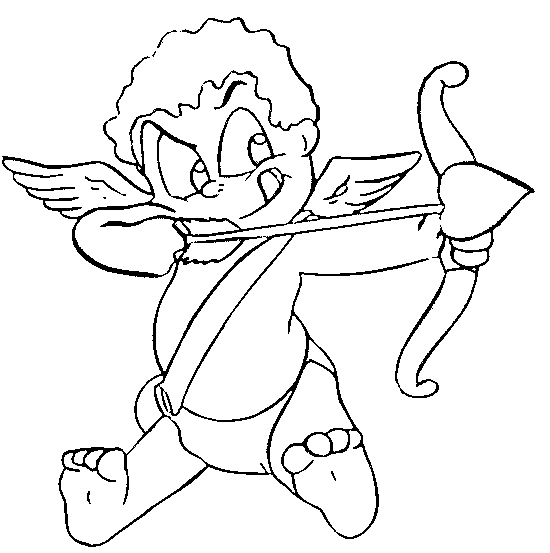 Dibujos para colorear de Cupido es el dios del amor, Plantillas ...