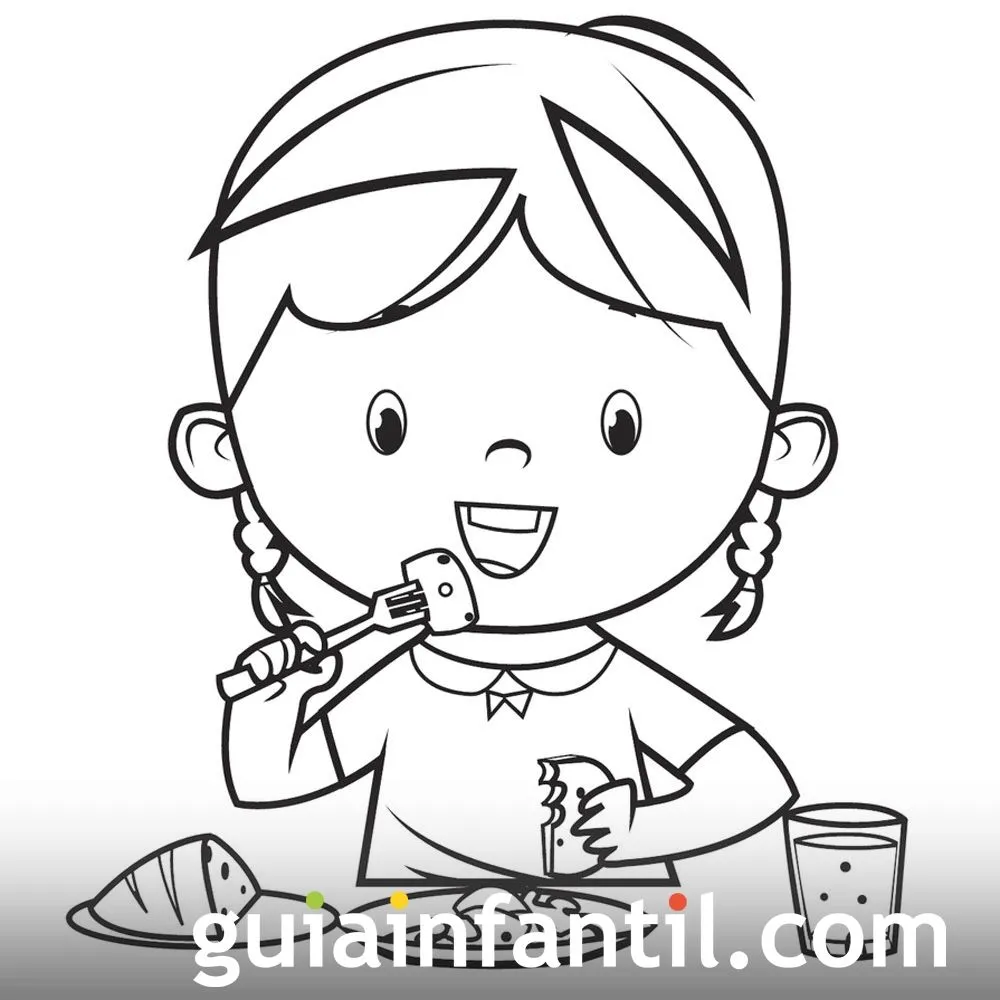 Dibujos para colorear. Derecho de los niños a la alimentación Dibujos para colorear. Derecho de los niños a la alimentación