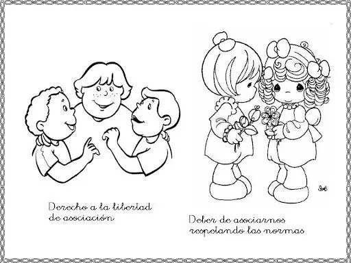 Dibujos para colorear sobre derechos y obligaciones de los niños ... Dibujos para colorear sobre derechos y obligaciones de los niños ...
