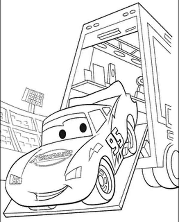 Dibujo de Cars para Colorear - Dibujos para Colorear e Imprimir