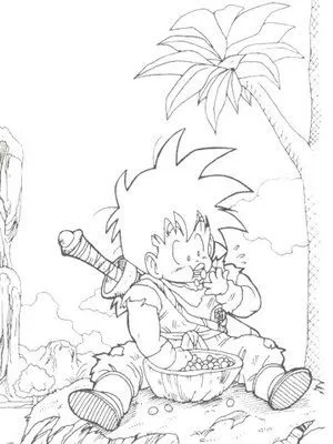 DIBUJOS PARA COLOREAR: DIBUJO PARA COLOREAR DE SON GOHAN. DIBUJOS PARA COLOREAR: DIBUJO PARA COLOREAR DE SON GOHAN.