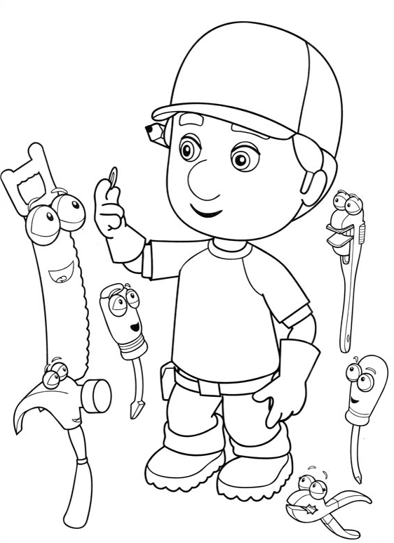 Dibujo para Imprimir y Pintar de Manny Manitas. - Dibujos para ... Dibujo para Imprimir y Pintar de Manny Manitas. - Dibujos para ...