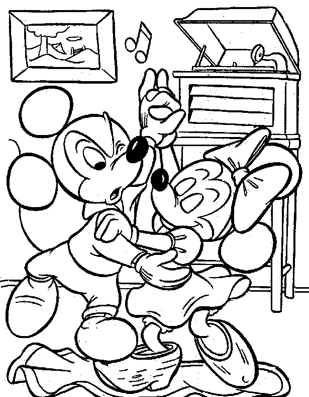 Dibujos para Colorear: Dibujo para pintar e Imprimir de Mickey ... Dibujos para Colorear: Dibujo para pintar e Imprimir de Mickey ...