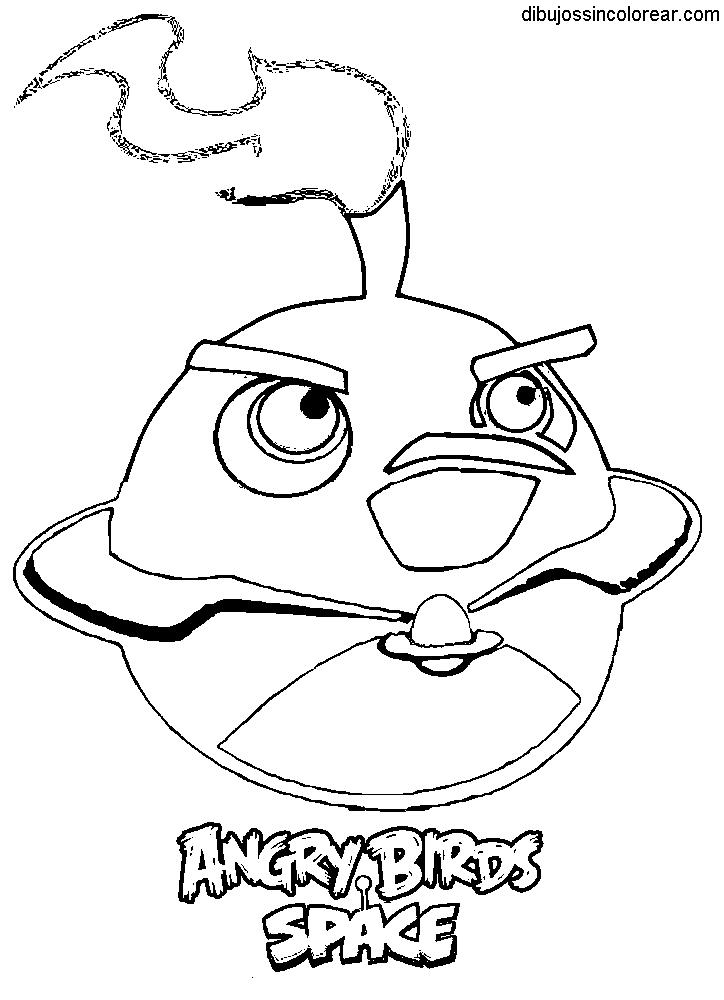 Dibujos Sin Colorear: Dibujos de Angry Birds Space para Colorear Dibujos Sin Colorear: Dibujos de Angry Birds Space para Colorear