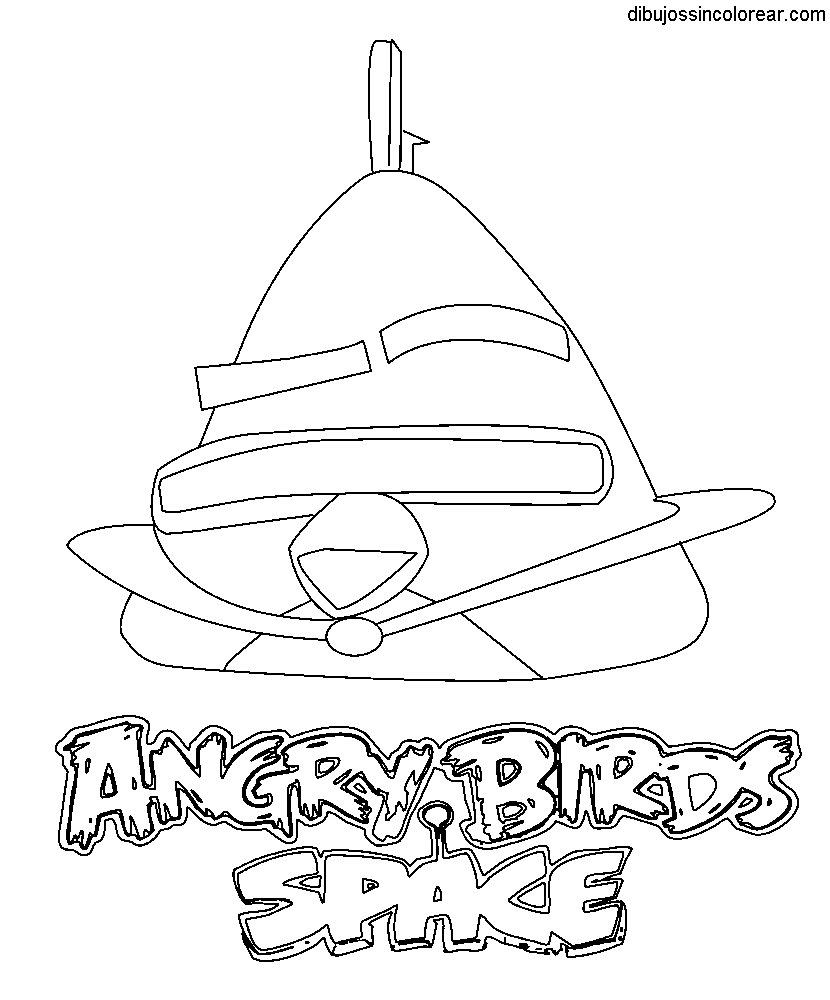 Dibujos Sin Colorear: Dibujos de Angry Birds Space para Colorear Dibujos Sin Colorear: Dibujos de Angry Birds Space para Colorear