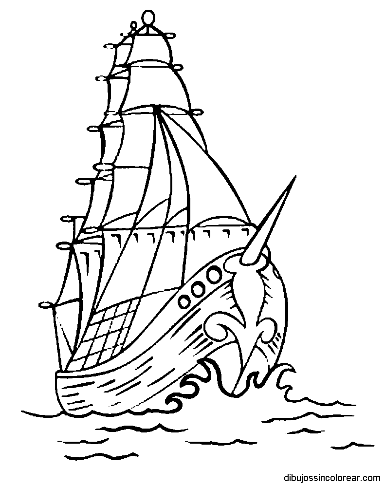 Dibujos Sin Colorear: Dibujos de Barcos Pirata para Colorear Dibujos Sin Colorear: Dibujos de Barcos Pirata para Colorear