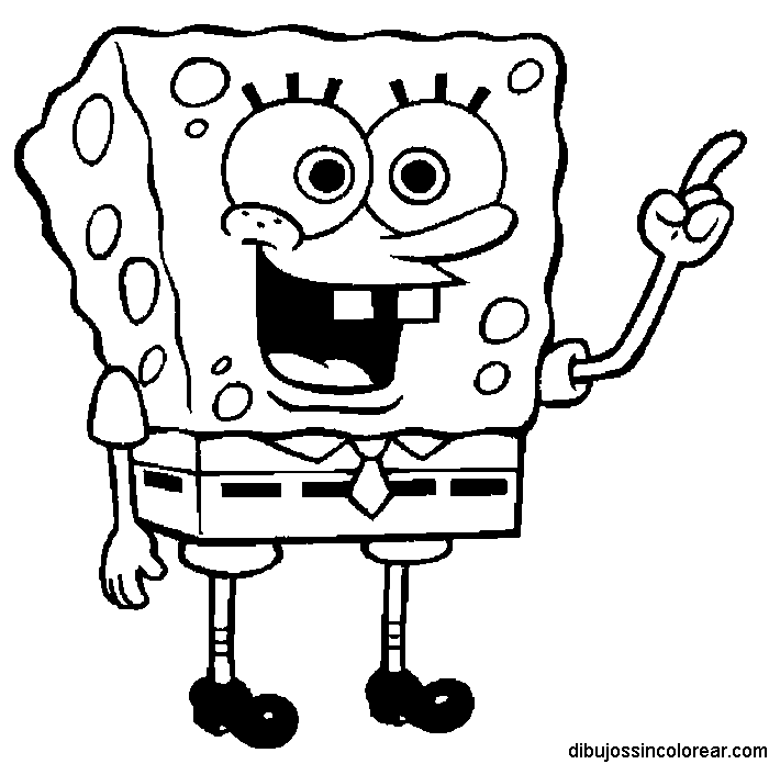 Dibujos Sin Colorear: Dibujos de Bob Esponja para Colorear Dibujos Sin Colorear: Dibujos de Bob Esponja para Colorear