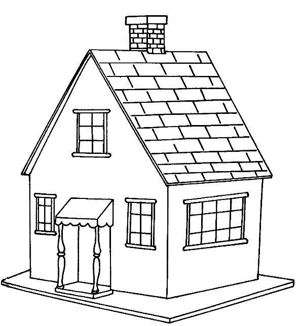 Dibujos para Colorear: Dibujos de casitas