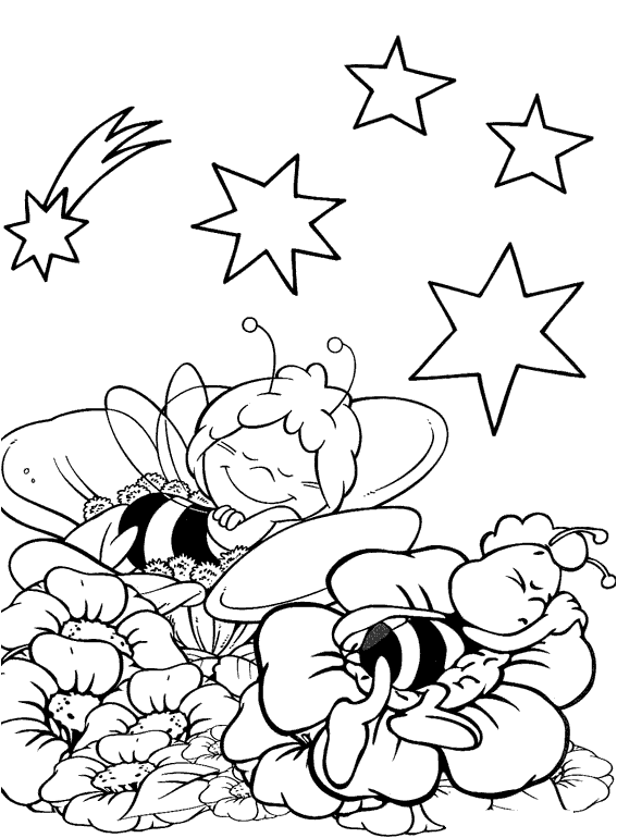 Dibujos para colorear: Dibujos para colorear - La abeja Maya Dibujos para colorear: Dibujos para colorear - La abeja Maya