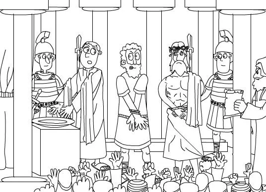 Dibujos Para Colorear De Jesús y Barrabás | Dibujos y Imágenes Gratis Dibujos Para Colorear De Jesús y Barrabás | Dibujos y Imágenes Gratis