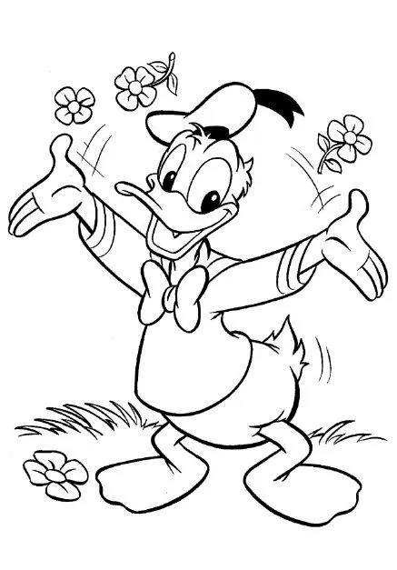 DIBUJOS PARA COLOREAR: DIBUJOS PARA COLOREAR DEL PATO DONALD DE ...