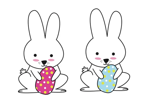 Dibujos para Colorear: Dibujos de conejitos