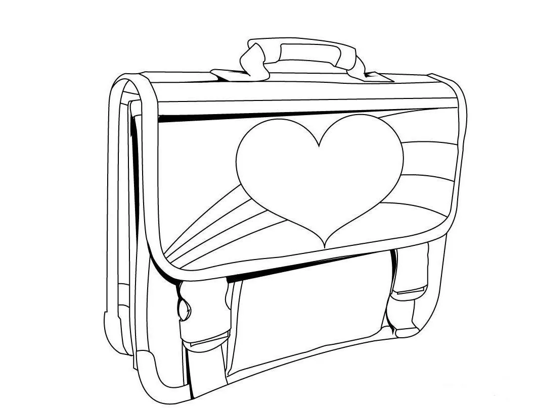 Mochila de Niña para colorear ~ Dibujos para Colorear Infantil Mochila de Niña para colorear ~ Dibujos para Colorear Infantil