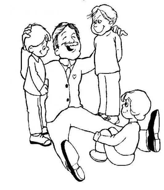 Imagenes de familias para pintar - Imagui