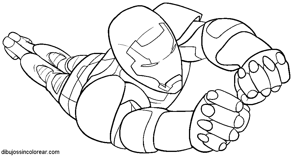 Dibujos Sin Colorear: Dibujos de Ironman para Colorear