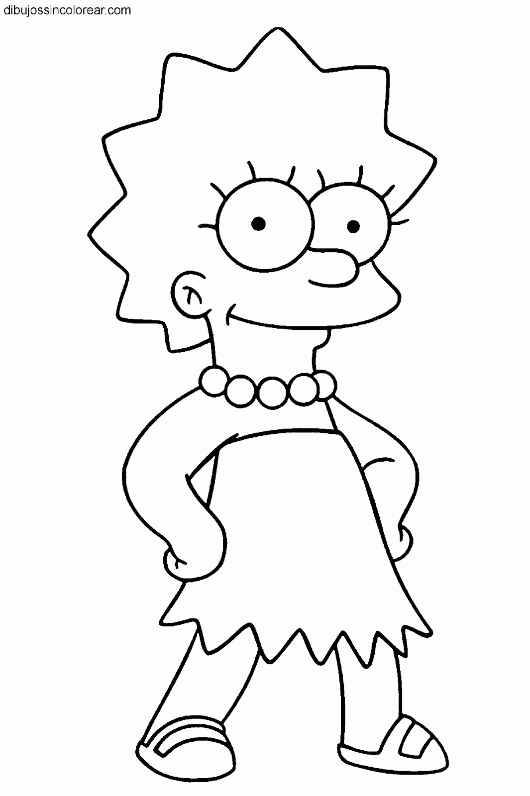 Dibujos Sin Colorear: Dibujos de Lisa Simpson (Los Simpsons) para ... Dibujos Sin Colorear: Dibujos de Lisa Simpson (Los Simpsons) para ...