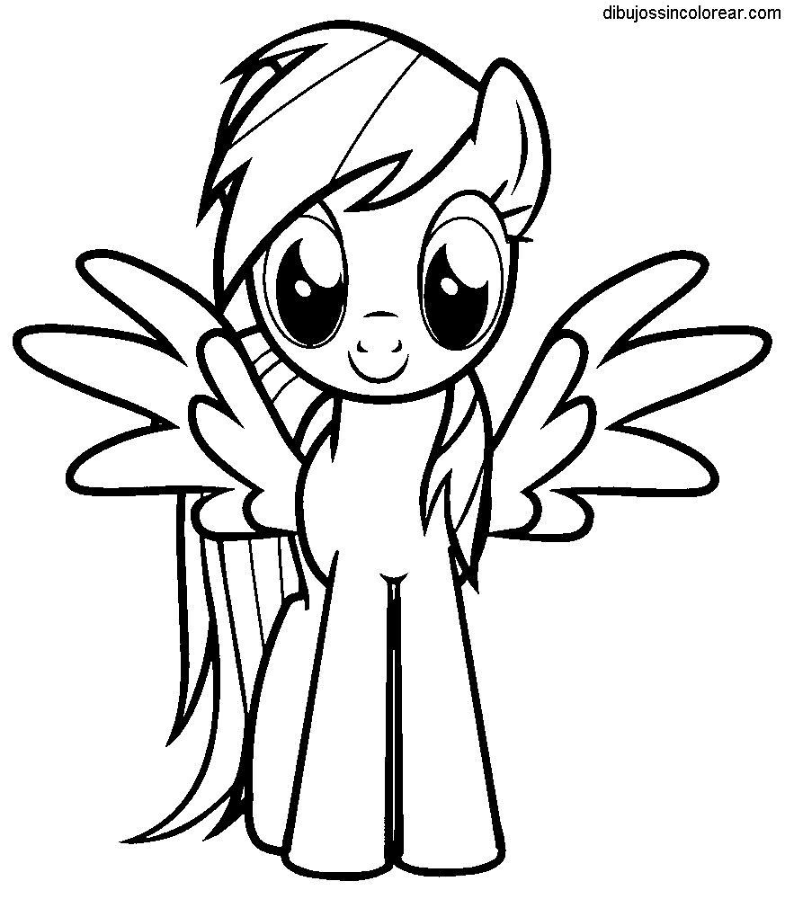 Dibujos Sin Colorear: Dibujos de My Little Pony para Colorear