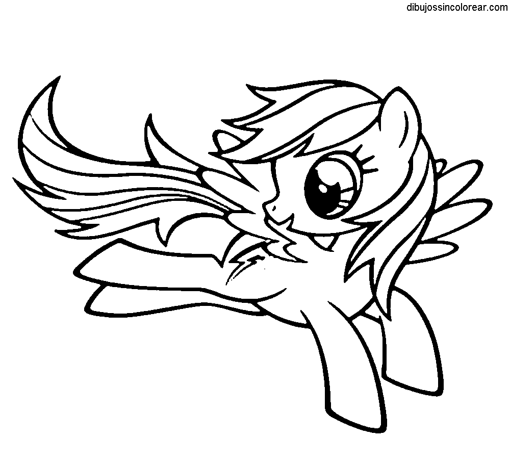 Dibujos Sin Colorear: Dibujos de My Little Pony para Colorear