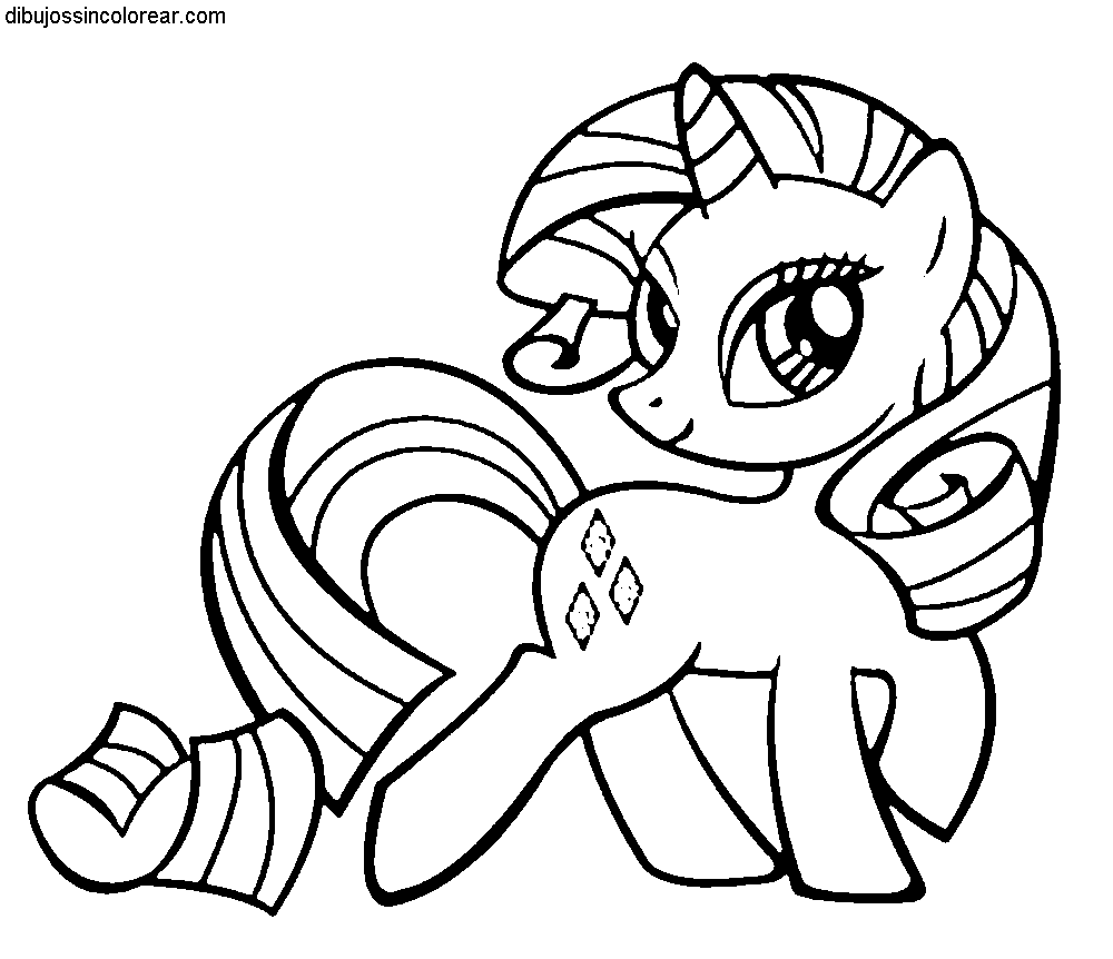 Dibujos Sin Colorear: Dibujos de My Little Pony para Colorear