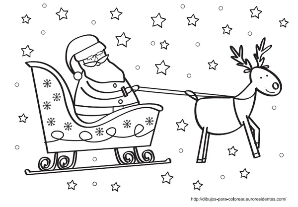 Dibujos para Colorear: Dibujos de Papá Noel para colorear Dibujos para Colorear: Dibujos de Papá Noel para colorear